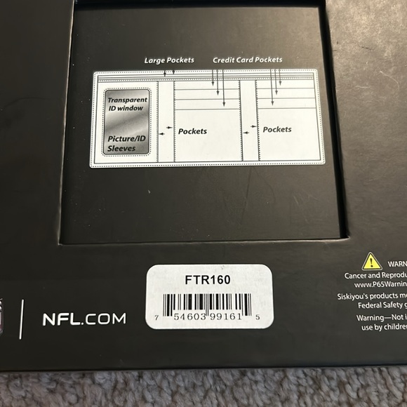 Brand New-NFL Fine Grain Leather wallet - Picture 6 of 6